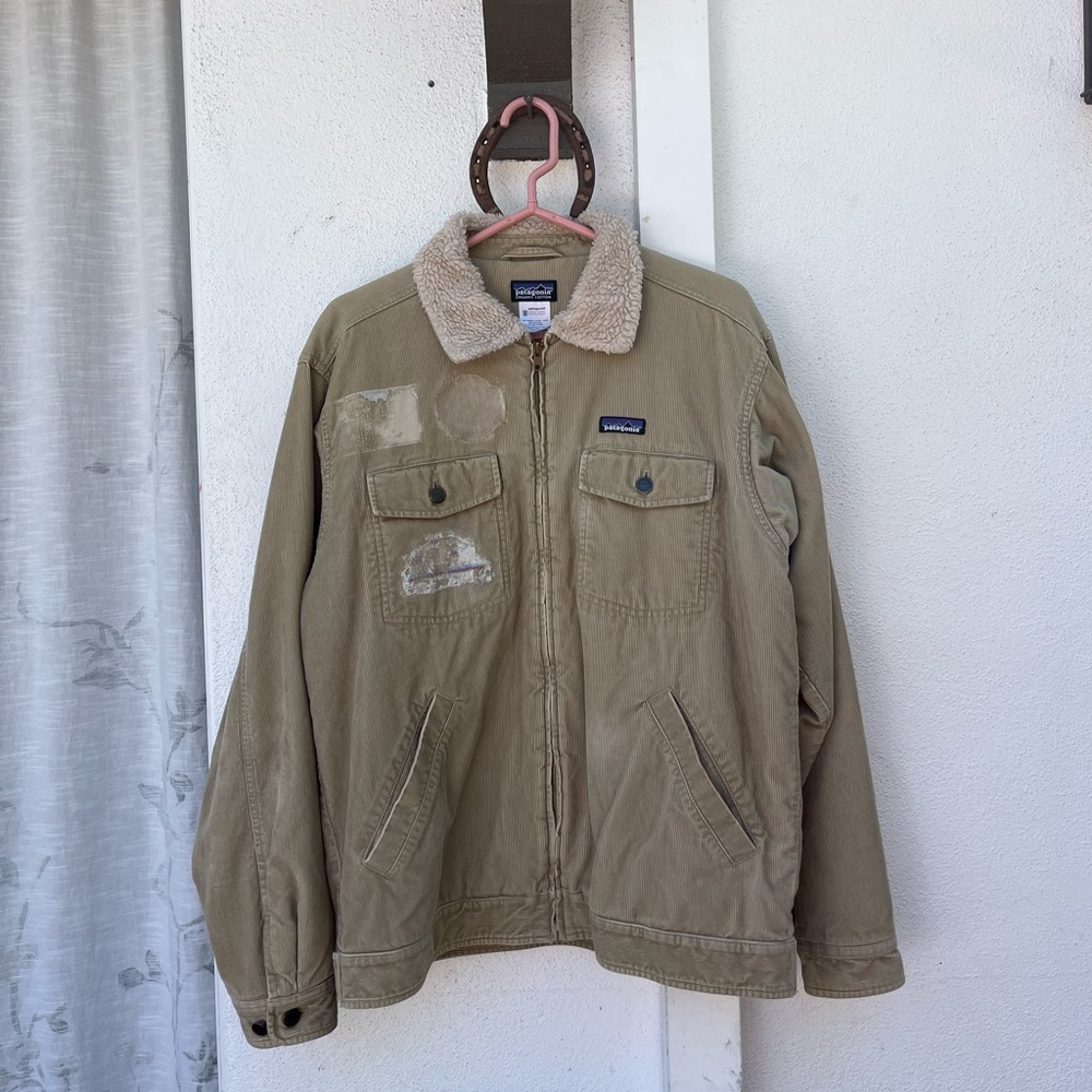 Men's 2000s Patagonia Deep Fleece Corduroy Trucker Jacket (Medium)